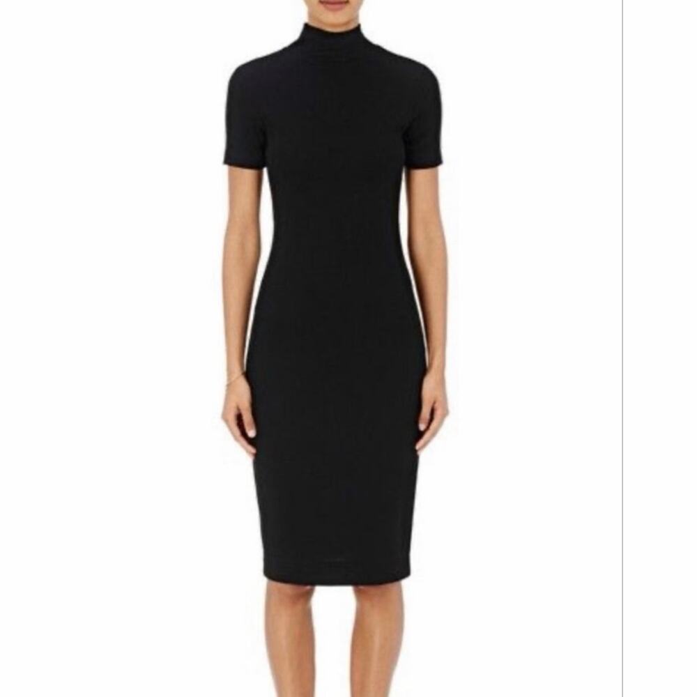 L’agence Ami Mockneck Ribbed Dress